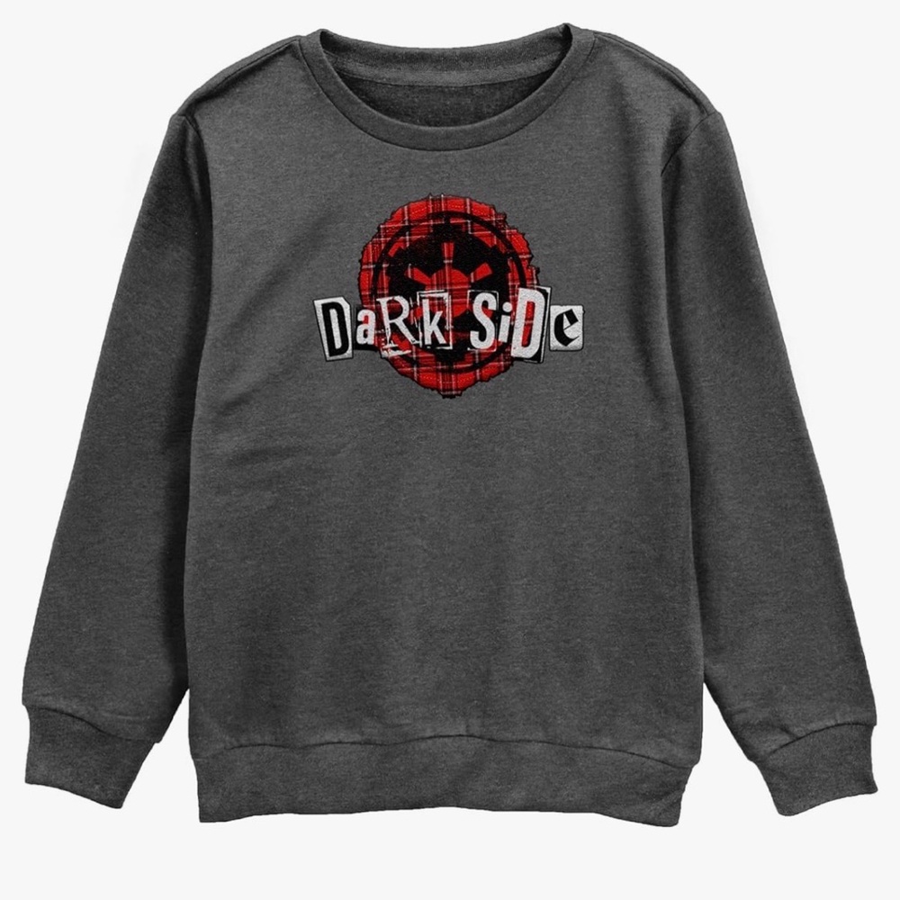 Dark Side Kids Sweatshirt - Gray and Red